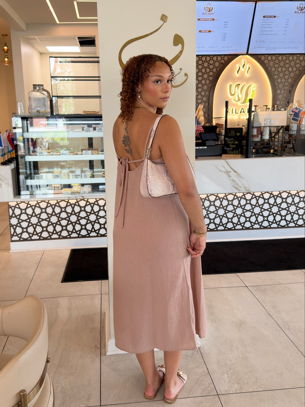Spaghetti strap midi dress