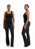wide leg microfiber leggings